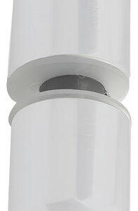 Puxador Para Box De Banheiro Ou Janela De Vidro Abs Cinza