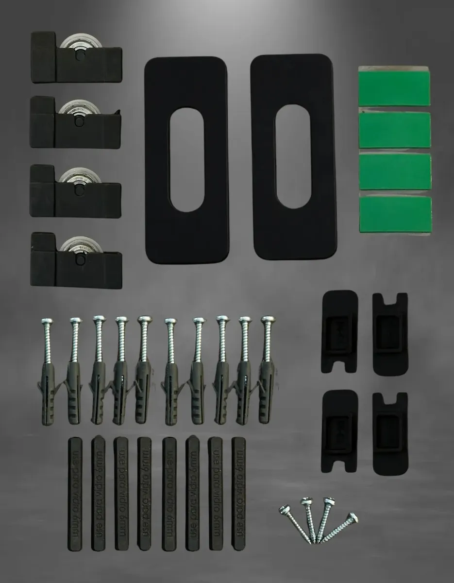 Kit de acessórios para pia e vitrine preto