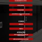 Kit de acessórios para pia e vitrine preto
