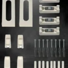 Kit de acessórios para pia e vitrine branco